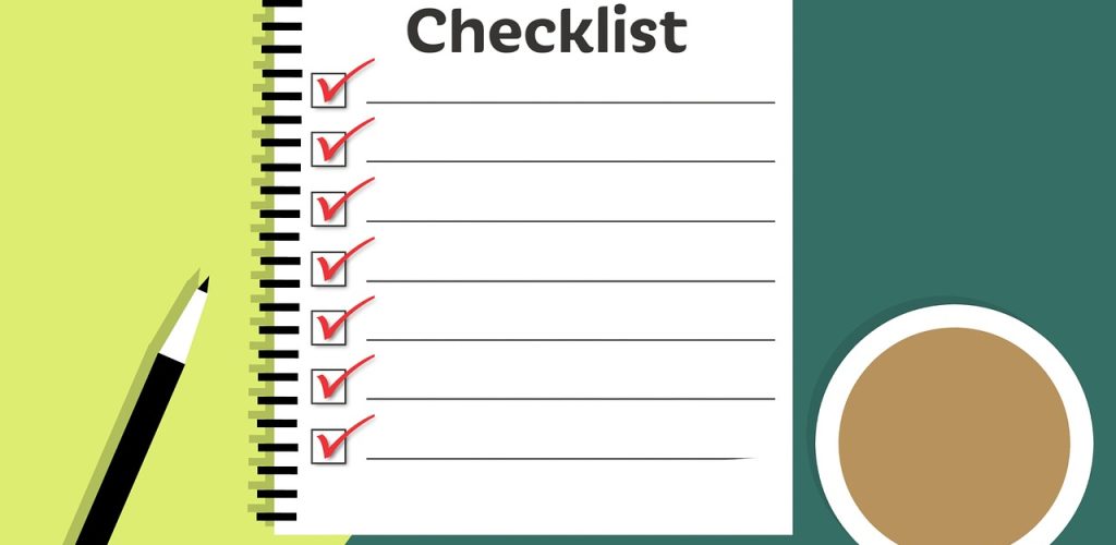 Checklist for End of 2022 and Start of 2023 Checklist for End of 2022 and Start of 2023